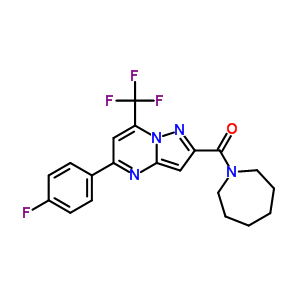 5641-33-8  azepan-1-yl[5-(4-fluorophenyl)-7-(trifluoromethyl)pyrazolo[1,5-a]pyrimidin-2-yl]methanone