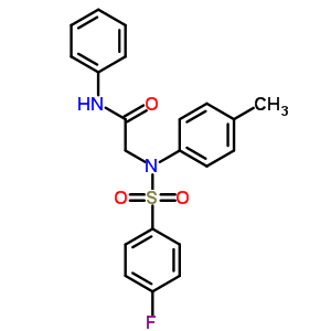 5733-55-1  N~2~-[(4-fluorophenyl)sulfonyl]-N~2~-(4-methylphenyl)-N-phenylglycinamide