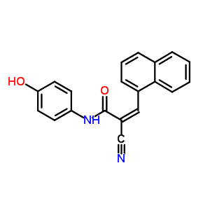 5734-65-6  (2Z)-2-cyano-N-(4-hydroxyphenyl)-3-(naphthalen-1-yl)prop-2-enamide