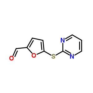 57603-82-4  5-(pyrimidin-2-ylsulfanyl)furan-2-carbaldehyde 57603-82-4  5-(pyrimidin-2-ylsulfanyl)furan-2-carbaldehyde