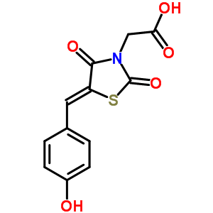 5874-34-0  [(5Z)-5-(4-hydroxybenzylidene)-2,4-dioxo-1,3-thiazolidin-3-yl]acetic acid