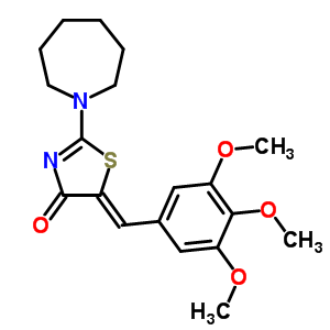 5955-00-0  (5Z)-2-(azepan-1-yl)-5-(3,4,5-trimethoxybenzylidene)-1,3-thiazol-4(5H)-one