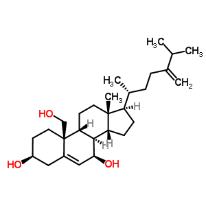 61737-96-0  (3beta,7beta,8alpha,9beta,14beta)-ergosta-5,24(28)-diene-3,7,19-triol