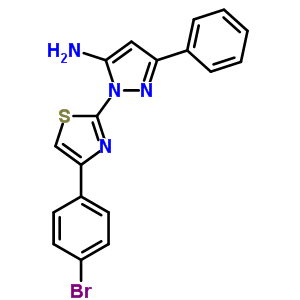 74101-14-7  1-[4-(4-bromophenyl)-1,3-thiazol-2-yl]-3-phenyl-1H-pyrazol-5-amine