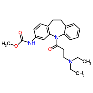 78816-55-4  methyl [5-(N,N-diethyl-beta-alanyl)-10,11-dihydro-5H-dibenzo[b,f]azepin-3-yl]carbamate