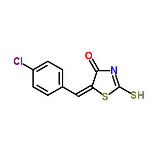 81154-18-9  (5E)-5-(4-chlorobenzylidene)-2-sulfanyl-1,3-thiazol-4(5H)-one