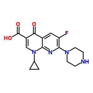 99735-41-8  1-cyclopropyl-6-fluoro-4-oxo-7-piperazin-1-yl-1,4-dihydro-1,8-naphthyridine-3-carboxylic acid