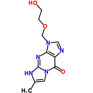114199-19-8  3-[(2-hydroxyethoxy)methyl]-6-methyl-3,5-dihydro-9H-imidazo[1,2-a]purin-9-one