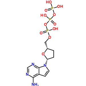 117560-92-6  triphosphoric acid, mono[[(2S,5R)-5-(4-amino-7H-pyrrolo[2,3-d]pyrimidin-7-yl)tetrahydro-2-furanyl]methyl] ester