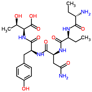 123951-88-2  N~2~-[(2S)-2-{[(2S)-2-aminobutanoyl]amino}butanoyl]-L-asparaginyl-L-tyrosyl-L-threonine