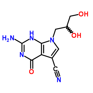 127945-77-1  2-amino-7-(2,3-dihydroxypropyl)-4-oxo-4,7-dihydro-1H-pyrrolo[2,3-d]pyrimidine-5-carbonitrile