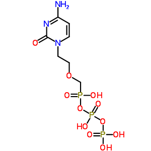 130029-17-3  2-(4-amino-2-oxo-pyrimidin-1-yl)ethoxymethyl-(hydroxy-phosphonooxy-phosphoryl)oxy-phosphinic acid