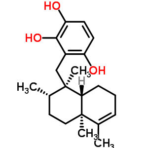 130203-72-4  3-{[(1R,2S,4aS,8aS)-1,2,4a,5-tetramethyl-1,2,3,4,4a,7,8,8a-octahydronaphthalen-1-yl]methyl}benzene-1,2,4-triol
