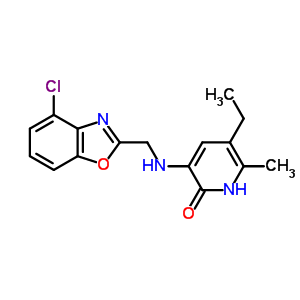 139548-50-8  3-{[(4-chloro-1,3-benzoxazol-2-yl)methyl]amino}-5-ethyl-6-methylpyridin-2(1H)-one