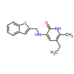 143707-83-9  3-[(1-benzothiophen-2-ylmethyl)amino]-5-ethyl-6-methylpyridin-2(1H)-one