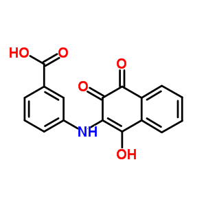 155669-73-1  3-[(1-hydroxy-3,4-dioxo-2-naphthyl)amino]benzoic acid