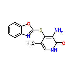 172469-97-5  3-amino-4-(1,3-benzoxazol-2-ylsulfanyl)-5-methylpyridin-2(1H)-one