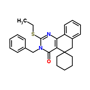 172984-44-0  3-benzyl-2-(ethylsulfanyl)-3H-spiro[benzo[h]quinazoline-5,1'-cyclohexan]-4(6H)-one