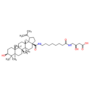 174740-56-8  3-hydroxy-4-[(8-{[(3beta)-3-hydroxy-28-oxolup-20(29)-en-28-yl]amino}octanoyl)amino]butanoic acid