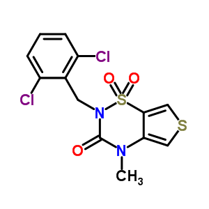 214916-36-6  2-(2,6-dichlorobenzyl)-4-methyl-2H-thieno[3,4-e][1,2,4]thiadiazin-3(4H)-one 1,1-dioxide