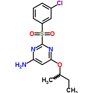 284681-62-5  2-[(3-chlorophenyl)sulfonyl]-6-(1-methylpropoxy)pyrimidin-4-amine