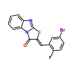 292169-72-3  (2Z)-2-(5-bromo-2-fluorobenzylidene)[1,3]thiazolo[3,2-a]benzimidazol-3(2H)-one