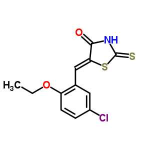 299903-84-7  (5E)-5-(5-chloor-2-ethoxybenzylideen)-2-sulfanyl-1,3-thiazol-4(5H)-on