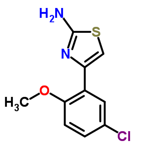 303019-72-9  4-(5-chloro-2-methoxyphenyl)-1,3-thiazol-2-amine 303019-72-9  4-(5-chloro-2-methoxyphenyl)-1,3-thiazol-2-amine