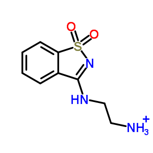 340018-25-9  2-[(1,1-dioxido-1,2-benzothiazol-3-yl)amino]ethanaminium