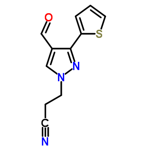 372107-06-7  3-[4-formyl-3-(thiophen-2-yl)-1H-pyrazol-1-yl]propanenitrile