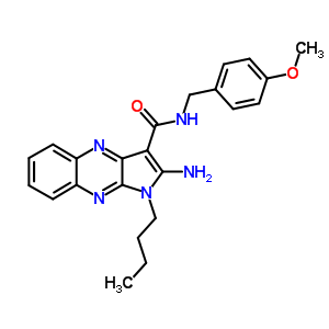 4618-44-4  2-amino-1-butyl-N-(4-methoxybenzyl)-1H-pyrrolo[2,3-b]quinoxaline-3-carboxamide