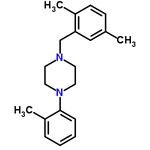 5259-51-8  1-(2,5-dimethylbenzyl)-4-(2-methylphenyl)piperazine