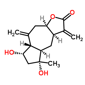 54964-49-7  (3aR,4aR,5R,7S,7aS,9aR)-5,7-dihydroxy-5-methyl-3,8-dimethylidenedecahydroazuleno[6,5-b]furan-2(3H)-one