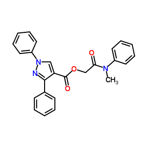 5501-87-1  2-[methyl(phenyl)amino]-2-oxoethyl 1,3-diphenyl-1H-pyrazole-4-carboxylate