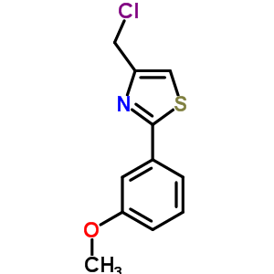 55315-31-6  4-(chloromethyl)-2-(3-methoxyphenyl)-1,3-thiazole