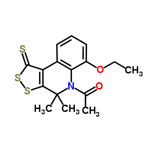 5543-29-3  1-(6-ethoxy-4,4-dimethyl-1-thioxo-1,4-dihydro-5H-[1,2]dithiolo[3,4-c]quinolin-5-yl)ethanone