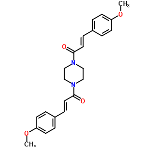 5547-70-6  (2E,2'E)-1,1'-piperazine-1,4-diylbis[3-(4-methoxyphenyl)prop-2-en-1-one]