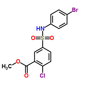 5558-44-1  methyl 5-[(4-bromophenyl)sulfamoyl]-2-chlorobenzoate