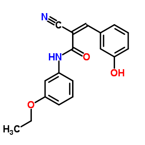 5905-39-5  (2Z)-2-cyano-N-(3-ethoxyphenyl)-3-(3-hydroxyphenyl)prop-2-enamide