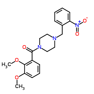 6042-51-9  (2,3-dimethoxyphenyl)[4-(2-nitrobenzyl)piperazin-1-yl]methanone