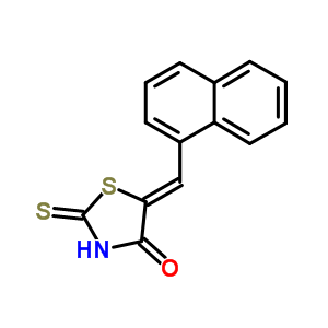 65562-51-8  (5E)-5-(naphthalen-1-ylmethylidene)-2-sulfanyl-1,3-thiazol-4(5H)-one