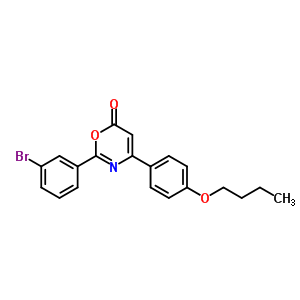 6593-96-0  2-(3-bromophenyl)-4-(4-butoxyphenyl)-6H-1,3-oxazin-6-one