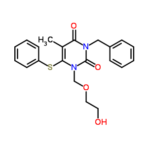 132885-45-1  3-benzyl-1-[(2-hydroxyethoxy)methyl]-5-methyl-6-(phenylsulfanyl)pyrimidine-2,4(1H,3H)-dione