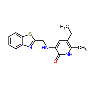 135525-68-7  3-[(1,3-benzothiazol-2-ylmethyl)amino]-5-ethyl-6-methylpyridin-2(1H)-one