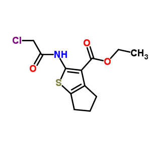 203385-15-3  ethyl 2-[(chloroacetyl)amino]-5,6-dihydro-4H-cyclopenta[b]thiophene-3-carboxylate