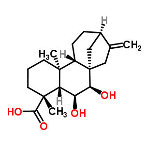 26109-32-0  (5beta,6beta,7beta,8alpha,9beta,10alpha,13alpha)-6,7-dihydroxykaur-16-en-18-oic acid