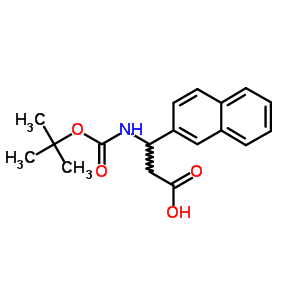 268542-15-0  3-[(tert-butoxycarbonyl)amino]-3-naphthalen-2-ylpropanoic acid