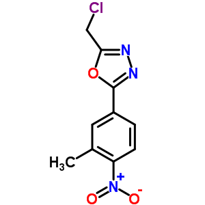 298187-48-1  2-(chloromethyl)-5-(3-methyl-4-nitrophenyl)-1,3,4-oxadiazole