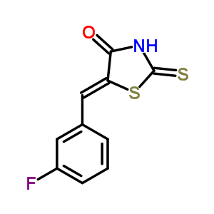 349-33-7  (5E)-5-(3-fluorobenzylidene)-2-sulfanyl-1,3-thiazol-4(5H)-one