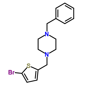 4217-79-2  1-benzyl-4-[(5-bromothiophen-2-yl)methyl]piperazine